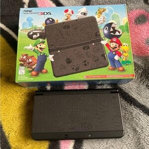 Mario Nintendo 3DS Black Handheld Console